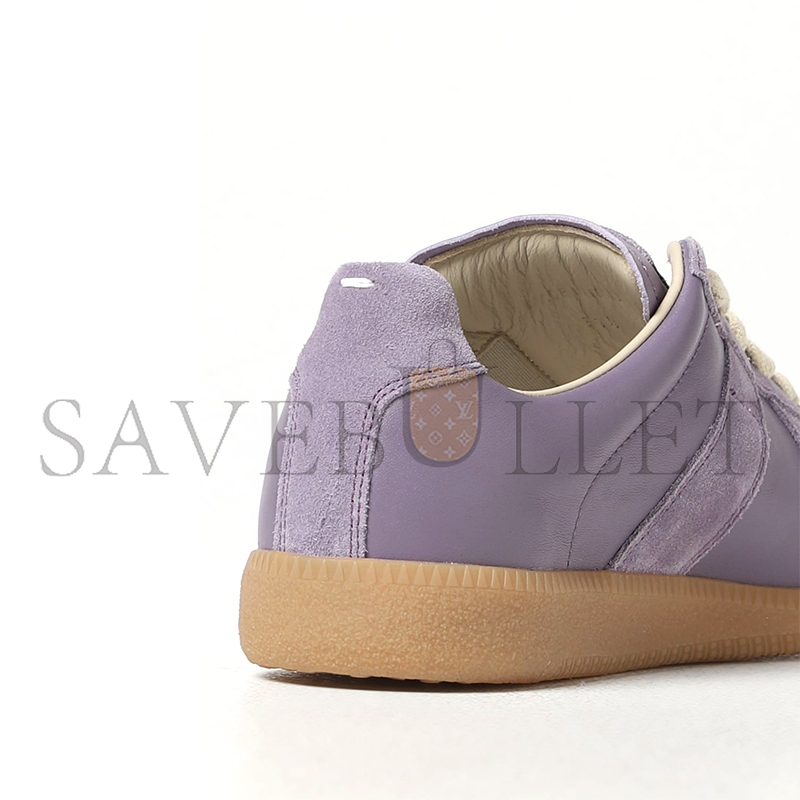 MAISON MARGIELA REPLICA LEATHER AND SUEDE SNEAKERS S58WS0109P1895